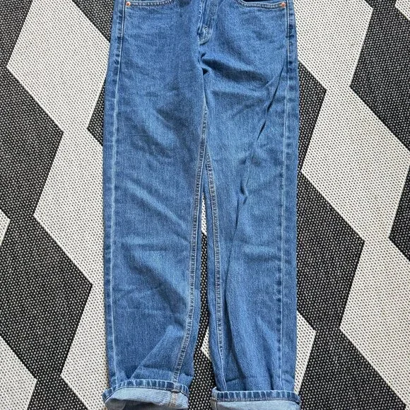 Levi's Men's 505 Regular Fit Jeans - Medium Stonewash, 29W x 32L - WORN ONCE - Picture 6 of 9